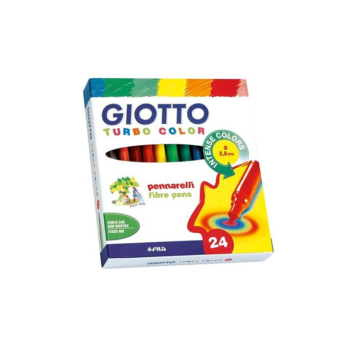Giotto Turbo Color Keçeli Kalem 24'Lü Kutu 417000