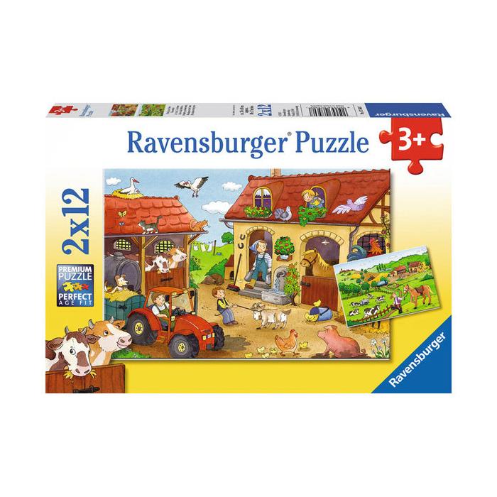 Ravensburger 2-12 Puzzle Çiftlikte Çalışmak 075607
