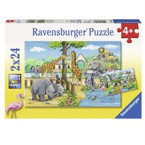 Ravensburger Puzzle 2 x 24 Parça Zoo 078066
