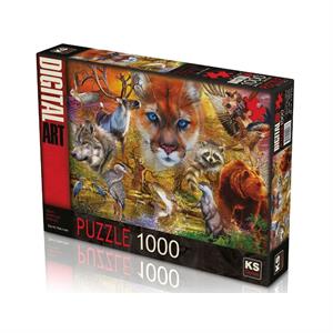 Ks Games Puzzle 1000 Parça North American Animals 20567