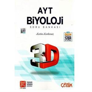 3D AYT Biyoloji Soru Bankası Kerim Korkmaz 3D Yayınları