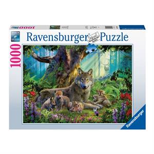 Ravensburger Puzzle 1000 Parça Wolves in Forest 159871