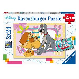 Ravensburger 2x24 Parça Puzzle WD Favori Hayvanlar RPK050871
