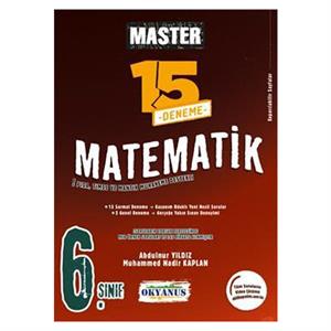 6 Sınıf Master Matematik 15 Deneme Okyanus Yayınları