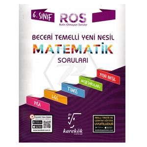 6 Sınıf Matematik ROS Beceri Temelli Soru Bankası Karekök Yayınları