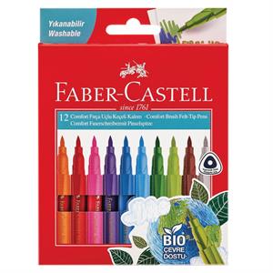 Faber-Castell Comfort Keçeli Kalem Fırça Uçlu 12li 5062000010000