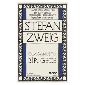 Olağanüstü Bir Gece Stefan Zweig Can Yayınları