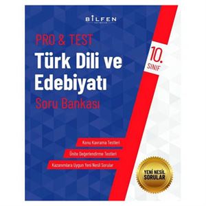 10 Sınıf Pro Test Türk Dili ve Edebiyatı Soru Bankası Bilfen Yay