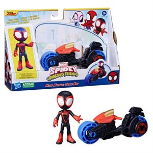 Spider And Hıs Amazıng Frıends Motorsiklet Ve Figür Miles F6777-F7460