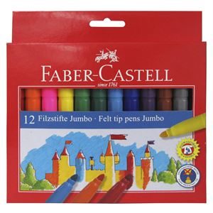 Faber Castell Keçeli Kalem Jumbo Karışık 12'Li 5062554312
