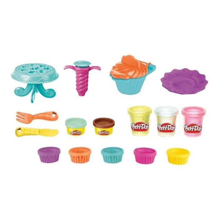 Play-Doh Eğlenceli Mutfağım Oyun Seti Confetti Cupcakes E7253-F2929