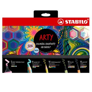 Stabilo Kreatif Pastel Mix Set ARTY 50 li 77 6-2-20
