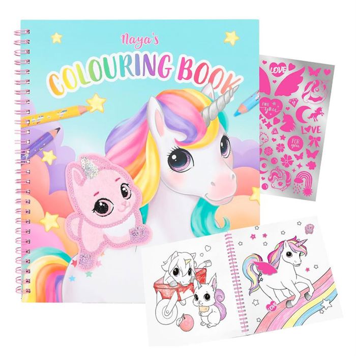 Ylvi Colouring Book With Unicorn And Sequins 612492