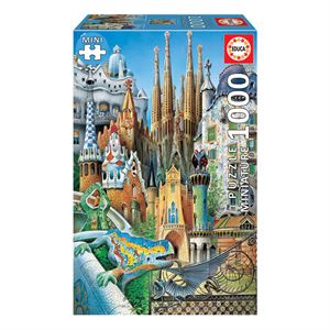 Educa Puzzle 1000 Parça Collage Gaudi Miniature 11874