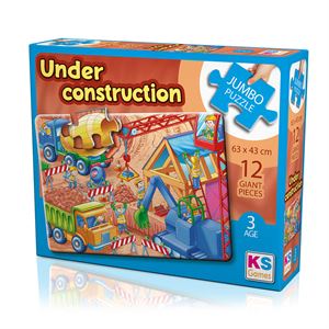 Ks Games Child Jumbo Puzzle Under Construction JP31004