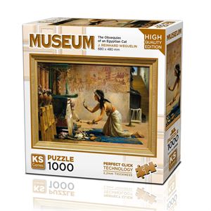 Ks Games Puzzle 1000 Parça The Obsequies of an Egyptian Cat 20668