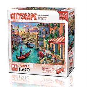 Ks Games Puzzle 1500 Parça Sights of Venice 22029