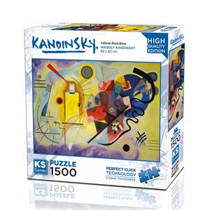 Ks Games Puzzle 1500 Parça Yellow Red Blue 22033