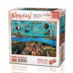 Ks Games Puzzle 2000 Parça Migration Routes - Hagia Sophia 22523