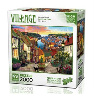 Ks Games Puzzle 2000 Parça Harbour Village 22525