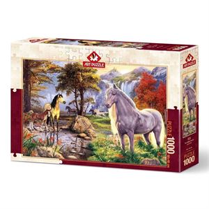 Art Puzzle 1000 Parça Saklı Atlar 5215