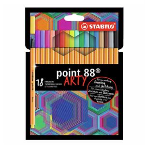 STABILO Point 88 Arty Fineliner Kalem 18 Renk 8818/1-20