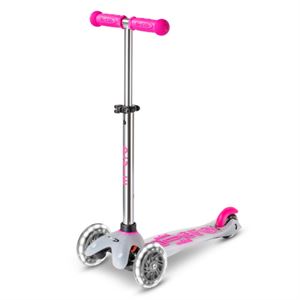 Mini Micro Scooter Deluxe Flux Led Neon Pink MCR.MMD203