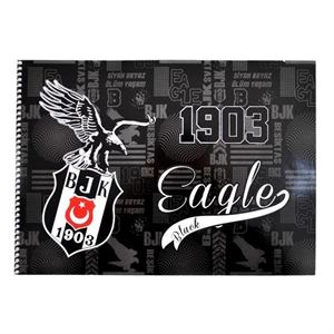 Beşiktaş 24x34 Spiralli Karton Kapak 15 Yaprak Resim Defteri 463635