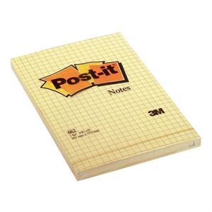 Post İt Sarı Seri Yapışkanlı Not Kağıdı 102x150 Mm 100 Yp Kareli 662