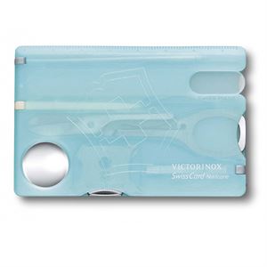 Victorinox SwissCard Manikür Seti Şeffaf Mavi 0.7240.T21