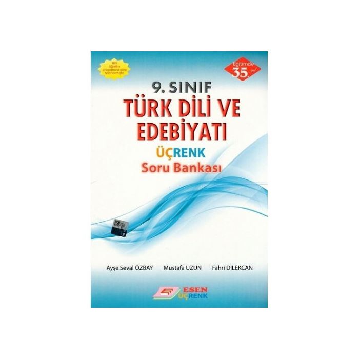 9 Sınıf Türk Dili ve Edebiyatı Üç Renk Soru Bankası Esen Yay