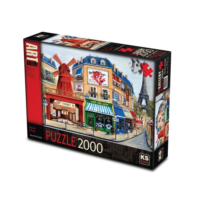 Ks Games Puzzle 2000 Parça Kırmızı Değirmen 11511