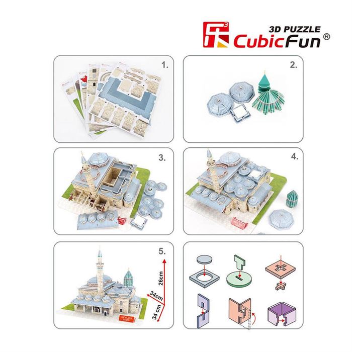 CubicFun 3D Puzzle Mevlana Türbesi MC186H