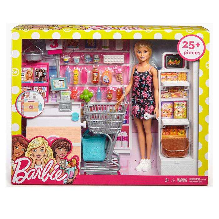 Barbie Süpermarkette Oyun Seti FRP01