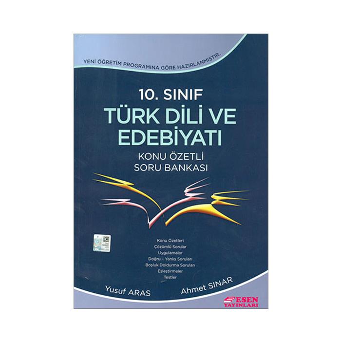 10 Sınıf Türk Dili ve Edebiyatı Konu Özetli Soru Bankası Esen Yay