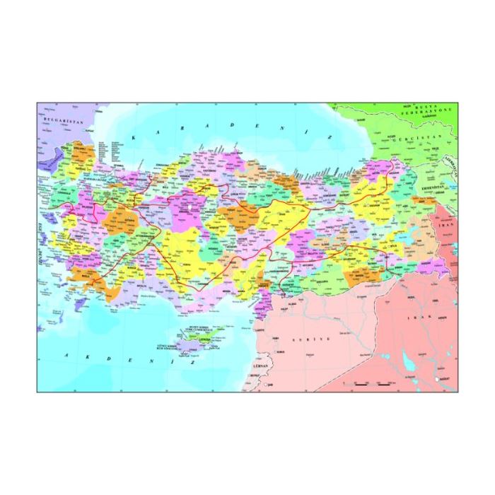 Anatolian Puzzle 260 Parça Türkiye Siyasi Haritası 3269
