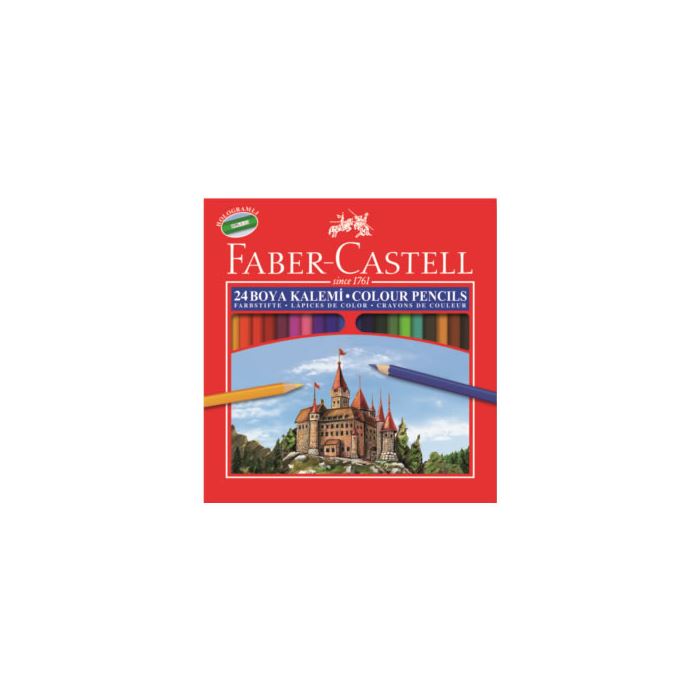 Faber Castell Tam Boy Boya Kalemi 24 Renk Karton Kutu 116324