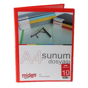 Midgo A4 10'Lu Sunum Dosyası Ng-10A -50102