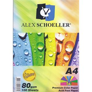 Alex Schoeller A4 Renkli Fotokopi Kağıdı 80Gr 100'Lü Pk