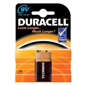 Duracell Alkalin 9 Volt Pil Tekli Paket