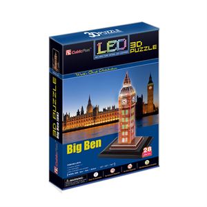 CubicFun 3D Puzzle Big Ben İngiltere Led Işık Seri L501H