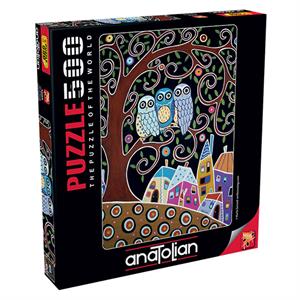 Anatolian Puzzle 500 Parça Üç Baykuş 3605