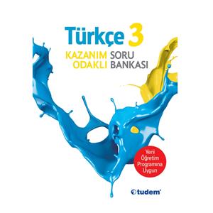 3 Sınıf Türkçe Kazanım Odaklı Soru Bankası Tudem Yayınları