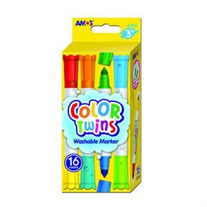 Amos Cıft Renklı Boya Kalemı 16Lı Ct16P