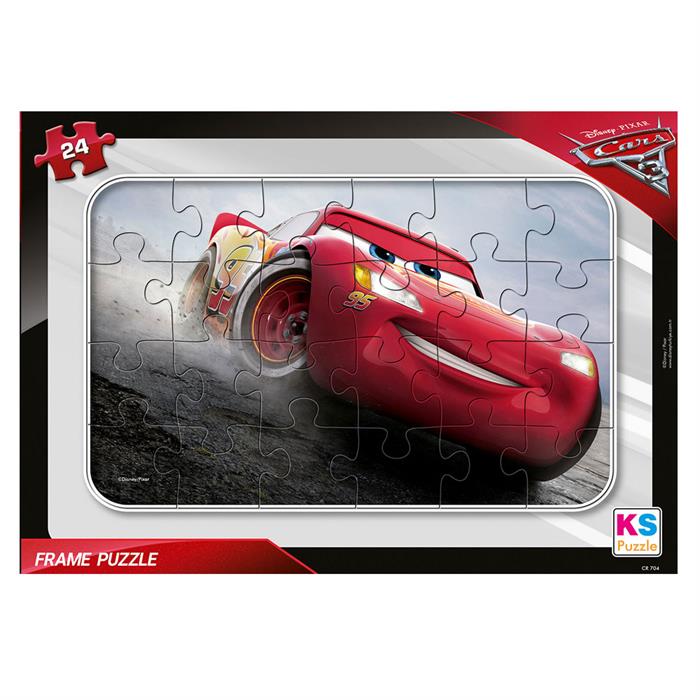 Ks Games Cars Puzzle Frame Puzzle 24 Parça Cr704