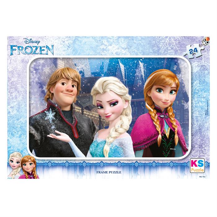 Ks Games Frozen Puzzle Frame Puzzle 24 Parça Frz704
