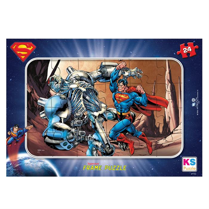 Ks Games Süperman Puzzle Frame Puzzle 24 Parça Sp704