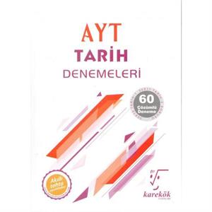 Karekök AYT Tarih 60 Çözümlü Deneme Fatih Dumangöz Yasin Kalemci Burhan Duş Karekök Yayınları