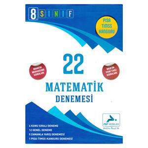 8 Sınıf 22li Matematik Deneme Sınavı Paraf Yayınları