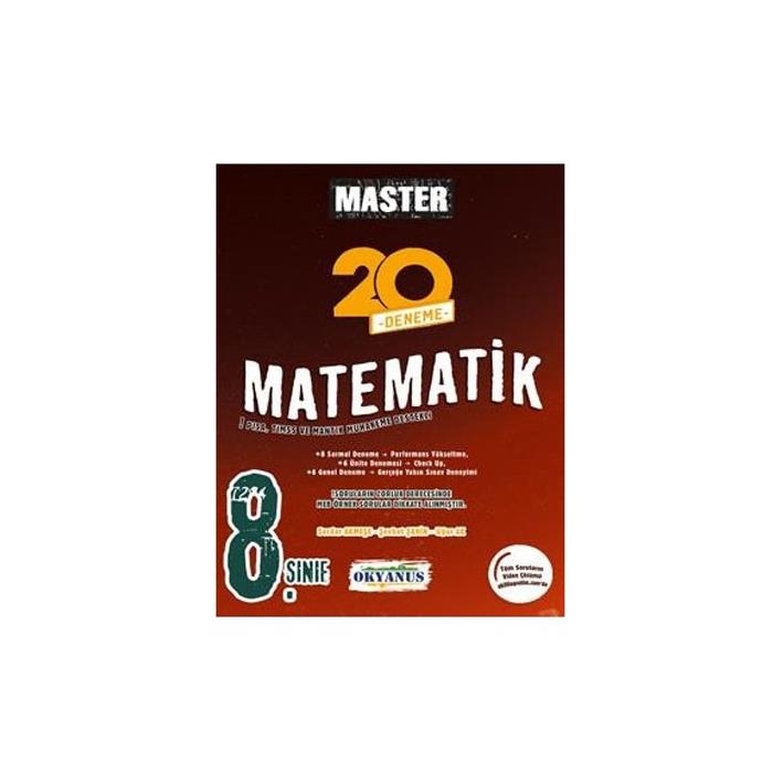 8 Sınıf Master Matematik 20 Deneme Okyanus Yayınları